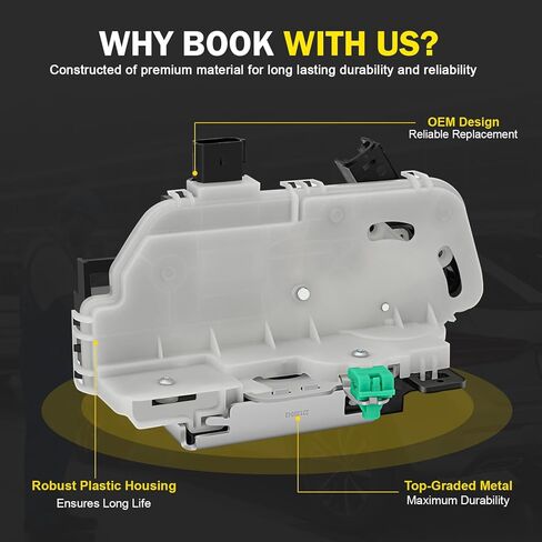 9L3Z-5421812-A مشغل مزلاج قفل الباب الأمامي الأيمن للراكب الطاقة متوافق مع 2009-2014 F-150،2013-2019 Taurus، 2010-2014 Lincoln Mark LT،2011-2019 Explorer in Kuwait