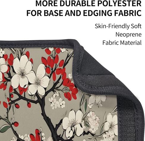 Seat Belt Cover Pad Japanese Red White Cherry Blossom Soft Safety Car Automotive Seat Belt Pads Cushion Shoulder Strap Covers for Cars or Bags, 2 Pcs in Saudi Arabia