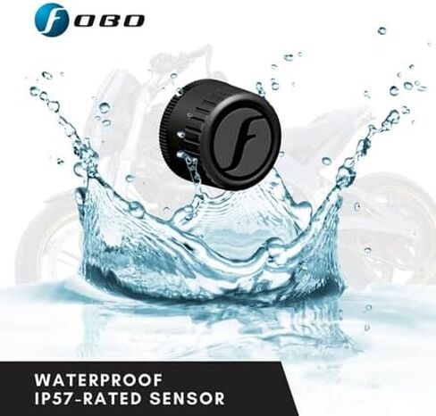 Bike 2 tire pressure monitoring system (Black) – external monitor, bike tire, temperature sensor, wireless, for smart bike, motorcycle, ebike & bicycle in Kuwait