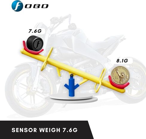 Bike 2 tire pressure monitoring system (Black) – external monitor, bike tire, temperature sensor, wireless, for smart bike, motorcycle, ebike & bicycle in Kuwait