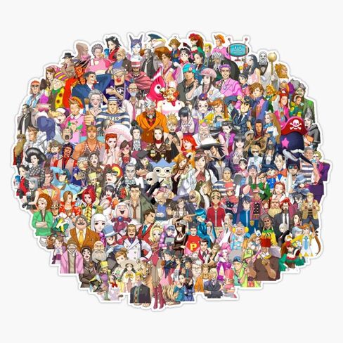 Magnet Ace Attorney Vinyl Waterproof Magnetic Sticker Vinyl Waterproof Magnet Decal Car 5" in Saudi Arabia
