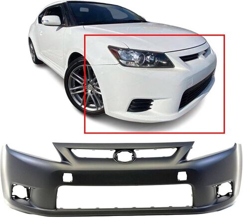 FitParts متوافق مع غطاء المصد الأمامي 2011-2013 Scion tC Base Coupe 11-13. معدة جديدة بدون فتحات استشعار، مع فتحات مصابيح الضباب. SC1000108 5211921915 in Saudi Arabia