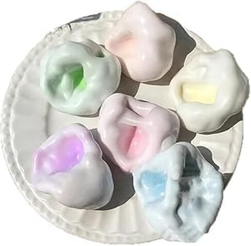 Gezan Shapeable Squishy Toys Stress Balls Stress Relief Sand Glutinous Balls Fidget Toys for Adults Anxiety Relief (Blue,Purple) in Kuwait