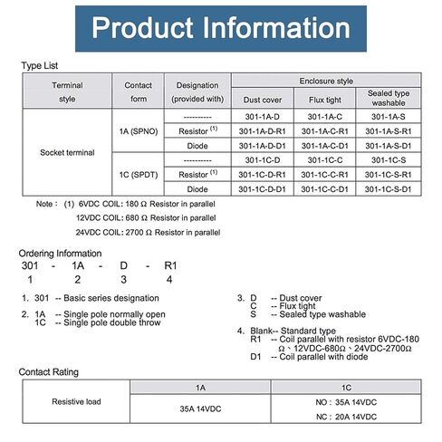 8 عبوات من مرحل السيارات 301-1C-C-R1-U01 12VDC 5-PIN متوافق مع السيارات في الطاقة. in Kuwait