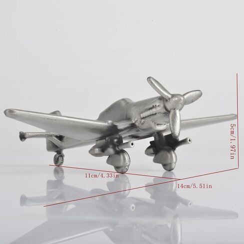 Junkers Ju 87 Stuka Metal Dive Bomber Model German WWII Military Diecast Ground Attack Aircraft Model Prebuilt Kits with Display Stand for Collection or Gift in Saudi Arabia