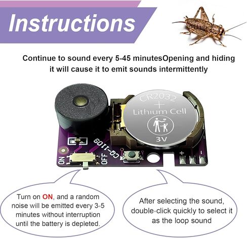 Cricket Noise Maker Prank (6PCS) - Stealth Hidden Beeping Gag Kit with Long-Lasting Battery, Multi-Sound Prank Devices for Office Pranks, Home, Car & April Fools Day Gifts for Adults in Saudi Arabia
