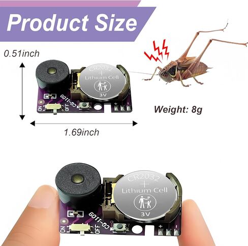 Cricket Noise Maker Prank (6PCS) - Stealth Hidden Beeping Gag Kit with Long-Lasting Battery, Multi-Sound Prank Devices for Office Pranks, Home, Car & April Fools Day Gifts for Adults in Saudi Arabia
