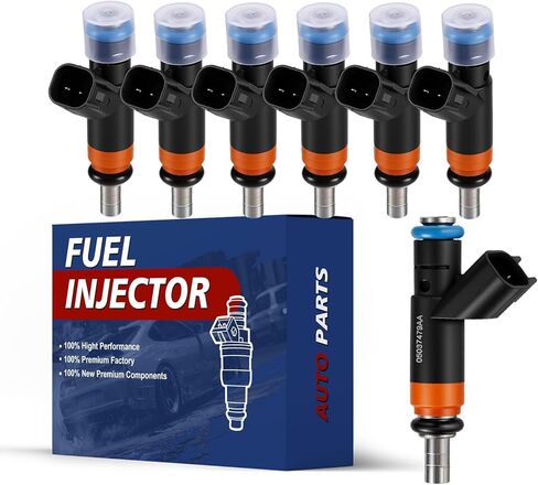 5037479AC Set of 8 Fuel Injectors Hemi 5.7L V8 Compatible with 2009-2018 Ram 1500, 2009-2017 Ram 2500, 2010-2016 2018 Dodge Charger, 2009-2018 Jeep Grand Cherokee OE-05037479AA FJ732 in Kuwait