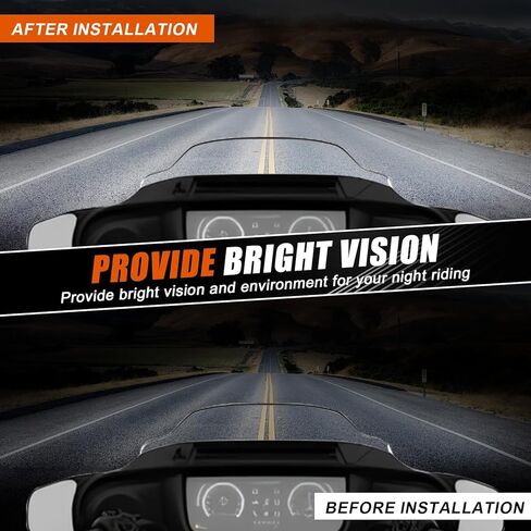 PSLER 240W Motorcycle Led Headlight Dual Vision Honeycomb Bright Dual Led Headlight Honeycomb With 3 Lighting Modes For Road Glide 2015-2024 in Saudi Arabia
