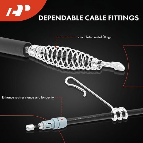 A-Premium Rear Passenger Side Parking Brake Cable Assembly Compatible with Ford Models: F-350 Super Duty 2005 2006 2007 in Saudi Arabia