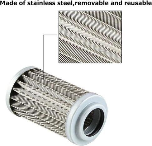 AN6 AN8 AN10 Inline filter with bracket, cleanable 30 micron red in Saudi Arabia
