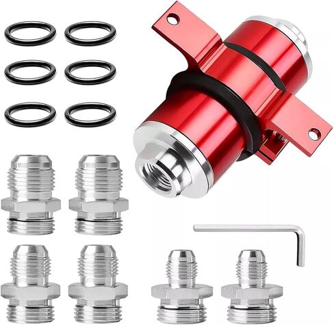 AN6 AN8 AN10 Inline filter with bracket, cleanable 30 micron red in Saudi Arabia
