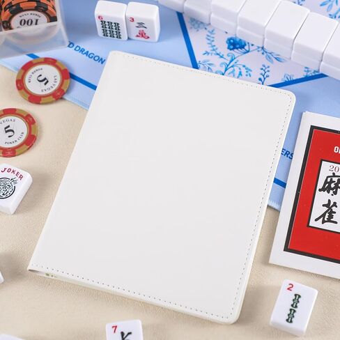 Mahjong Card Sleeve, 11.25 x 7 Inches Large Folio Holder for Mahjong Scorecard Cards Protective Cover Mahjongg Accessories (Blue) in Saudi Arabia