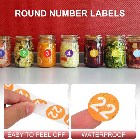 PATIKIL Number 2 Circle Stickers,1 Inch Round Color Coded Self-Adhesive Number Label 500 Labels/Roll for Home Organization Office Management, Green with White Text in Saudi Arabia