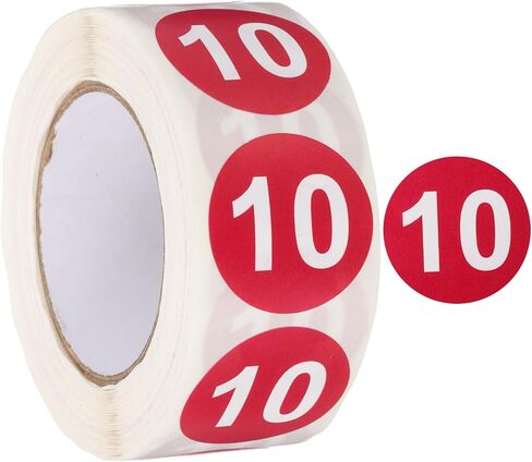 PATIKIL Number 2 Circle Stickers,1 Inch Round Color Coded Self-Adhesive Number Label 500 Labels/Roll for Home Organization Office Management, Green with White Text in Saudi Arabia