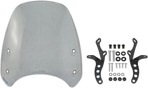 Motorbike For Kawasaki Eliminator 500 2024 2025 Windscreen Windshield Wind Deflector Shield Screen Visor Glass with Bracket (Smoke Gray) in Saudi Arabia