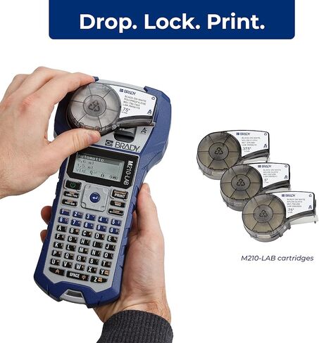 Brady M210 Portable Label Printer Bundle with B595 All-Weather Vinyl Label Roll | Create Labels for Indoor & Outdoor Use in Kuwait