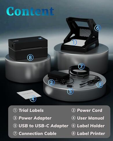 Labeer Shipping Label Thermal Printer, 4x6 Bluetooth Lablel Printer for Small Business and Shipping Packages, Compatible with Android, iOS, Windows, Mac, Chromebook,USPS, Ebay,Shopify&More (Black) in Saudi Arabia