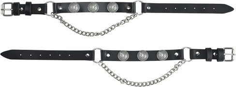 GARGOYLE BELLS Adjustable Fashion Boot Chains, Biker Boots Decoration Chains, Comes in a set of 2 in Saudi Arabia