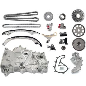 Timing Chain Kit Oil Pump Water Pump w/VVT Fit 2005-2012 for Toyota Tacoma 2.7L L4 DOHC (16 Valve), "2TRFE", 2010 for Toyota 4Runner 2.7L L4 DOHC (16 Valve), "2TRFE" in Kuwait