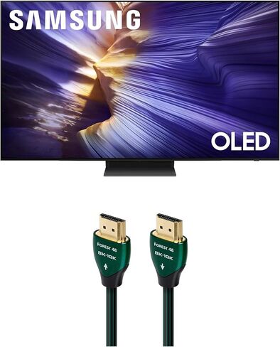SAMSUNG QN42S90DAEXZA 42 Inch 4K OLED Smart TV with Dolby Atmos and an AudioQuest Forest HDM48FOR225 2.25M 48G 8K-10K HDMI Digital Cable (2024) in Kuwait