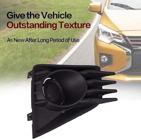 JX RACING Fog Light Cover Trim Compatible with 2021-2024 Mitsubishi Mirage/Mirage G4 Fog Light Bezel Front Fog Lamp Cover Left Driver Textured Black MI1039128 6400J656 MI1038128 6400J655 (Left) in Kuwait