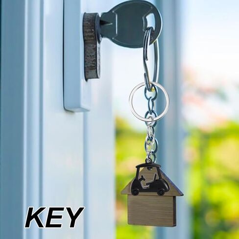 2pcs Golf Cart Keychains, Stylish Zinc Alloy Key Ring Golf Themed Key Holder Perfect Souvenir for Players and Fans in Saudi Arabia