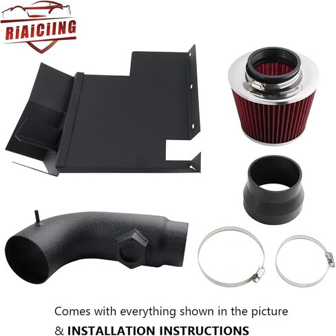 Cold Air Intake Kit Compatible with BMW 2008-2011 128i E82 E88, 2008-2011 328i/2006 330i E90 E91 E92 E93 N52 3.0L, Increases Horsepower & Torque, More Aggressive and Sporty Induction Sound in Saudi Arabia