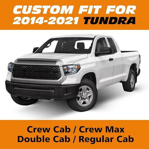 أغطية مقاعد لسيارة Toyota Tundra، مقاس مخصص 2014-2021 Toyota Tundra Crewmax Double Cab SR5 Limited Platinum TRD Pro 1794 Edition مع غطاء صناعي مقاوم للماء in Kuwait