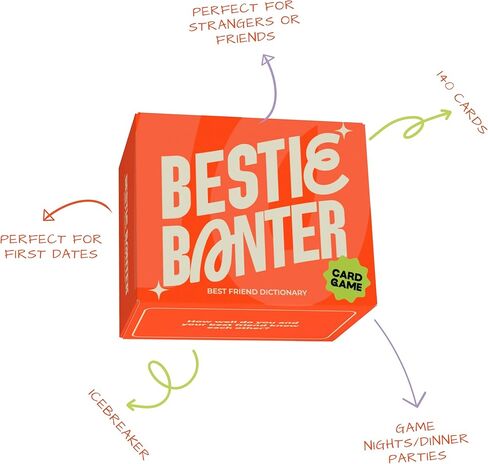Bestfriend Dictionary Card Game | 140 Cards | Adults, Teens, Couples | Laughter, Connections, New Friends | Game Nights, Parties, Social Gatherings | Fun Conversation Starter in Saudi Arabia