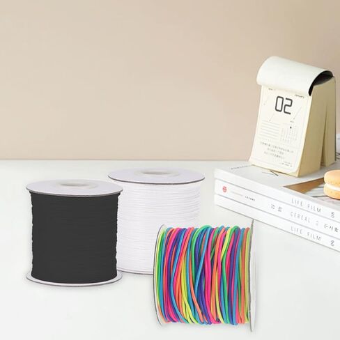 Elastic Craft String Stretchable Jewelry Making Cord Durable DIY Beading Line for Bracelets Handcrafts and Art Projects in Saudi Arabia