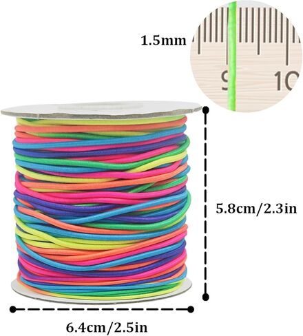 Elastic Craft String Stretchable Jewelry Making Cord Durable DIY Beading Line for Bracelets Handcrafts and Art Projects in Saudi Arabia