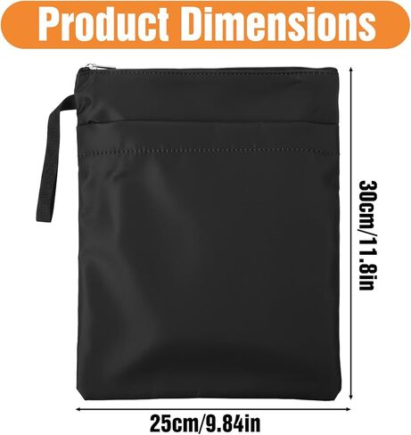Book Sleeves with Zipper Waterproof Book Protector Pouch Nylon Front Pocket Cover Case for Paperbacks Hardcover Books for Women Teacher Librarian Bookworm Bookish Books Club Gifts in Saudi Arabia