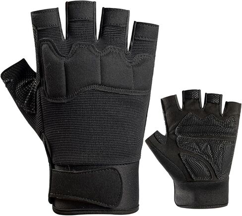 Fingerless Outdoor Gloves Knuckle Protection for Cycling Motorcycle Gloves for Men Women in Saudi Arabia