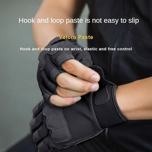Fingerless Outdoor Gloves Knuckle Protection for Cycling Motorcycle Gloves for Men Women in Saudi Arabia