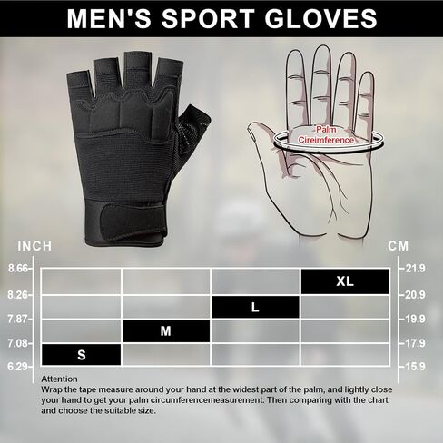 Fingerless Outdoor Gloves Knuckle Protection for Cycling Motorcycle Gloves for Men Women in Saudi Arabia