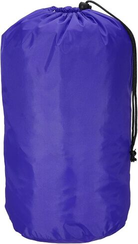 PATIKIL Stuff Sack, 9 x 16 Inch Waterproof Outdoor Storage Sack Portable Drawstring Dust Flap Bag for Camping, Orange in Kuwait
