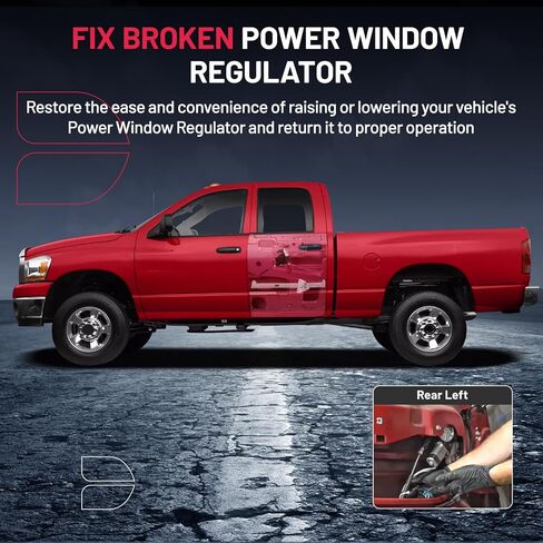 BDFHYK 741-598 Power Window Regulator with Motor Rear Left, Compatible with Dodge Dakota 2000-2004, Compatible with Dodge Durango 1998-2003 in Saudi Arabia