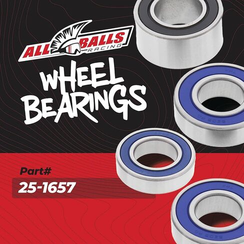 All Balls Racing Wheel Bearing Kit 25-1657 Compatible with/Replacement for Honda CBR929RR 2000-2001, CBR954RR 2002-2003, RVT1000R RC51 2000-2006 in Saudi Arabia