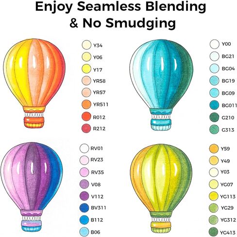 Ohuhu Alcohol Markers Brush Tip- 104-color Double Tipped Alcohol Based Art Marker Set for Artists Adults Coloring Illustration- Honolulu B of Ohuhu Markers- Dual Tip Brush & Fine- Refillable in Saudi Arabia