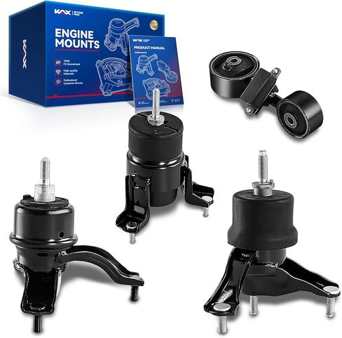 KAX 4PCS Engine Motor and Transmission Mount Kit Compatible with 2002-2006 Toyota Camry 2.4, for 2004 2005 2006 Toyota Solara 2.4L, OE Replace A4204, A4203, A4207, A4211 in Saudi Arabia