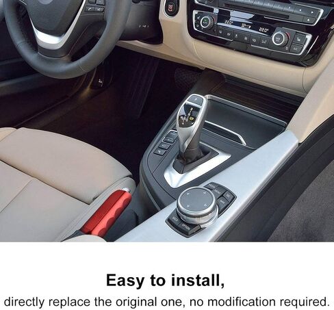 Car Handbrake Cover, Universal Auto Aluminium Alloy HandBrake Cover Handle Protector Hand Brake Sleeve (Red) in Kuwait