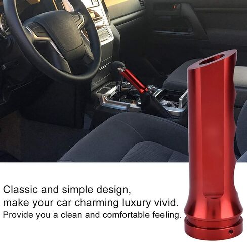 Car Handbrake Cover, Universal Auto Aluminium Alloy HandBrake Cover Handle Protector Hand Brake Sleeve (Red) in Kuwait