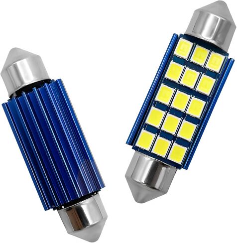 2 PCS Extremely Bright Bulbs, 42mm 2835 Chipsets 6000K 1200LM Car Interior LED Dome Map Door Lights, Super Bright Error Free LED Festoon Bulbs Replacement, Car Accessories in Saudi Arabia