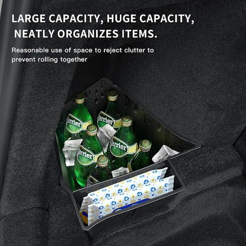 2 قطعة لـ 2025 2026 Tesla Model Y Juniper Trunk Organizer صندوق تخزين صناديق مع غطاء TPE مقاوم للماء صندوق تخزين صندوق تخزين لنموذج Y Juniper الملحقات الداخلية in Saudi Arabia