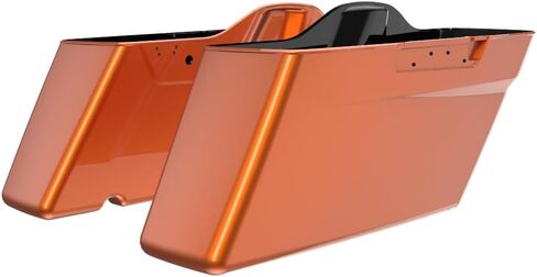 حقائب Advanblack Harley Standard Saddlebags غير قابلة للتمدد تناسب 2014+ Harley Touring FLH (أبيض البتولا، الجزء السفلي من حقيبة السرج فقط) in Saudi Arabia