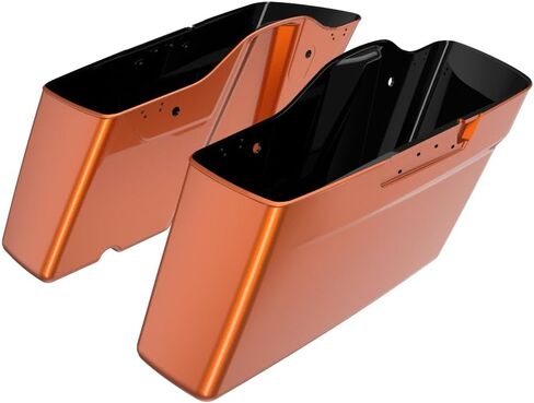 حقائب Advanblack Harley Standard Saddlebags غير قابلة للتمدد تناسب 2014+ Harley Touring FLH (أبيض البتولا، الجزء السفلي من حقيبة السرج فقط) in Saudi Arabia