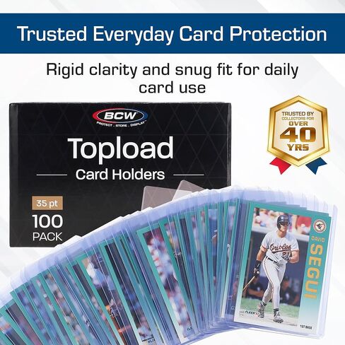 BCW 1-TLCH-100 3X4 Topload Card Holder - Standard in Saudi Arabia