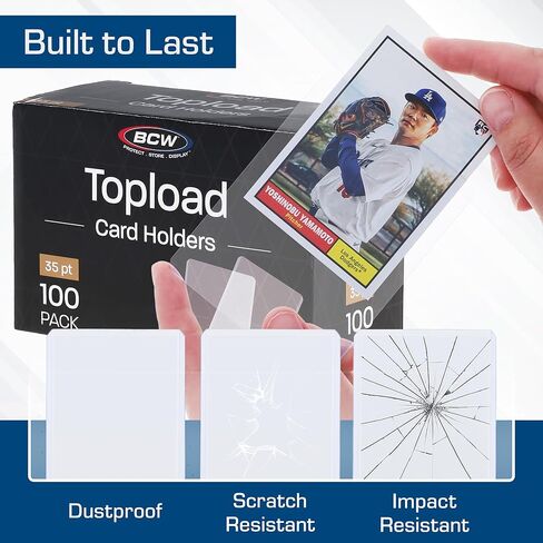 BCW 1-TLCH-100 3X4 Topload Card Holder - Standard in Saudi Arabia