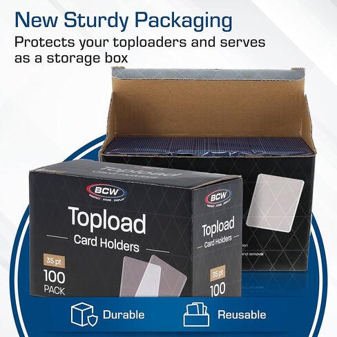 BCW 1-TLCH-100 3X4 Topload Card Holder - Standard in Saudi Arabia